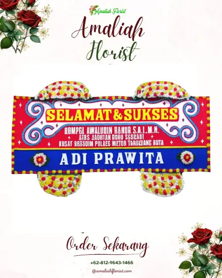 Papan Bunga Ucapan Selamat Simpang Kanan