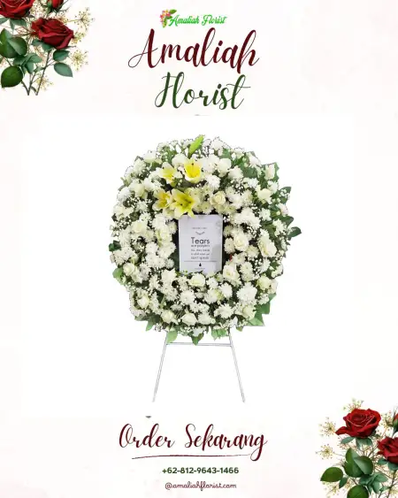 Krans Bunga Duka Simpang Kanan